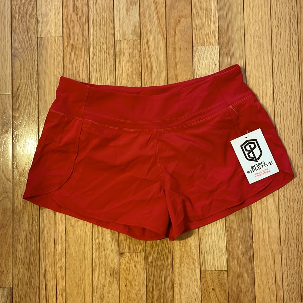 Red Born Primitive free flow shorts.